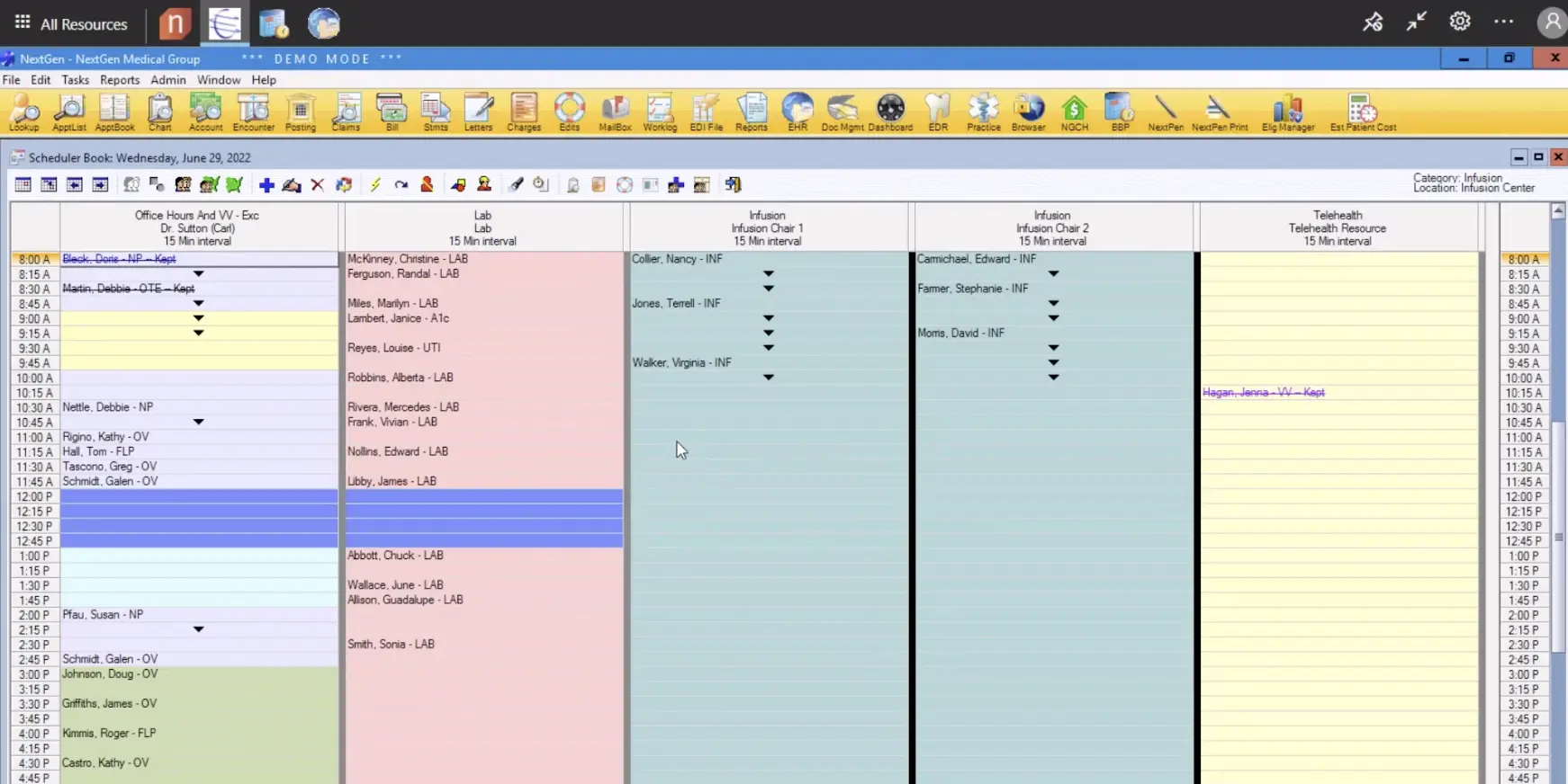 NextGen Billing Software Interface